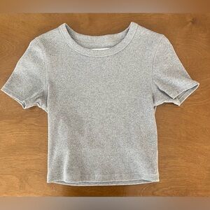 Everlane Women’s Size Small Gray Crop T-Shirt